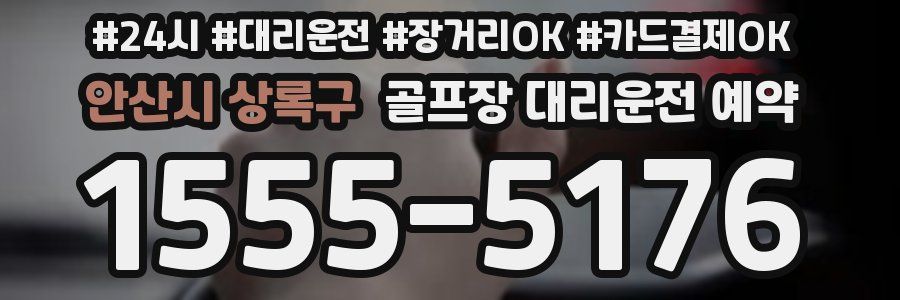 안산시 상록구 골프장 대리운전 예약