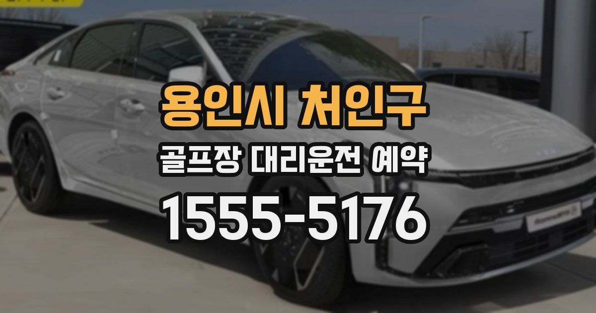 용인시 처인구 골프장 대리운전 예약