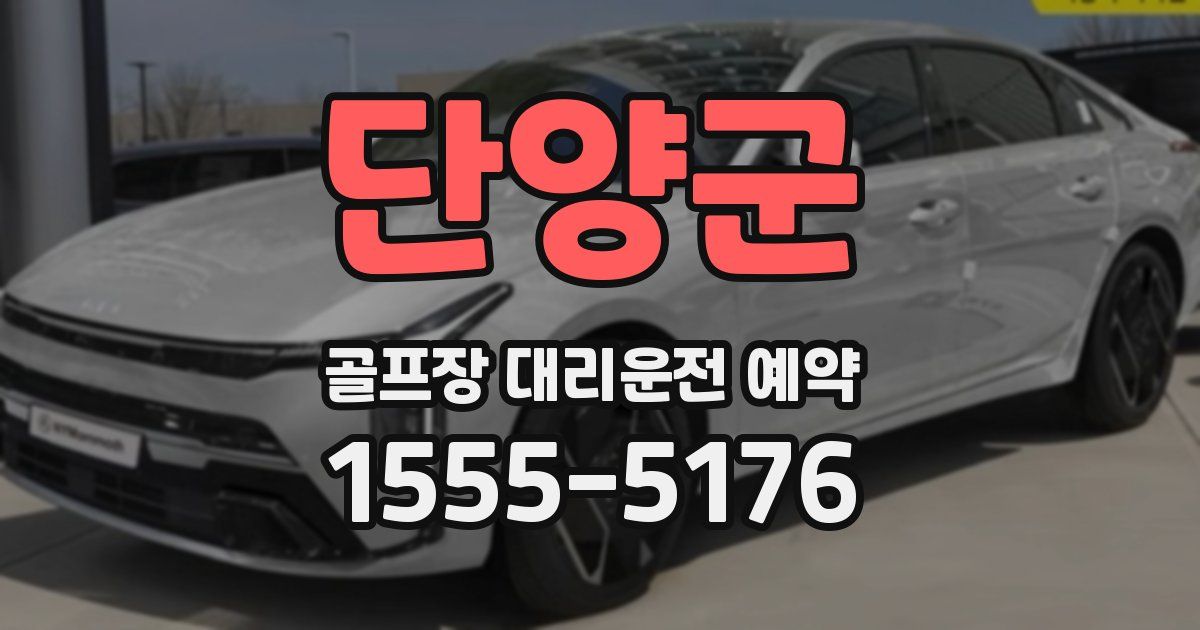 단양군 골프장 대리운전 예약