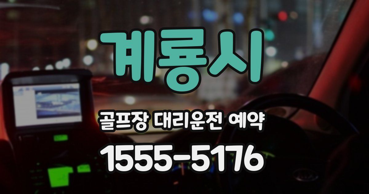 계룡시 골프장 대리운전 예약