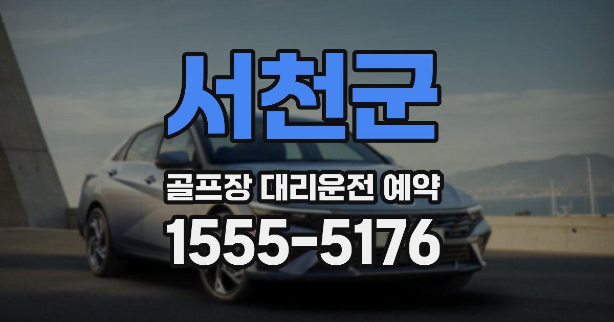 서천군 골프장 대리운전 예약