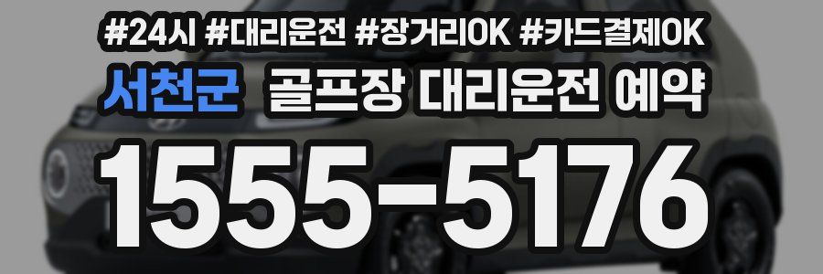 서천군 골프장 대리운전 예약