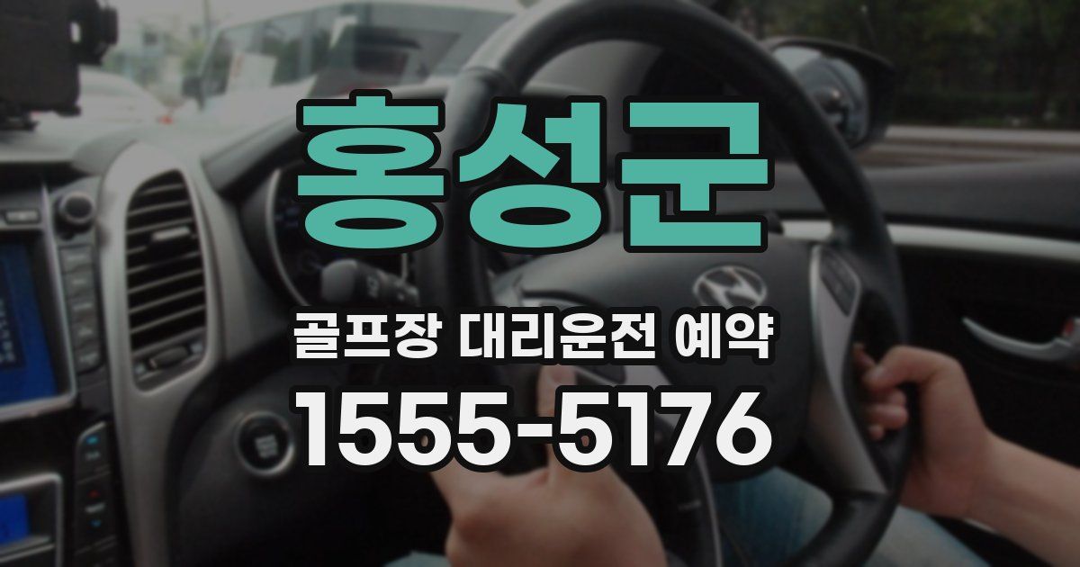 홍성군 골프장 대리운전 예약