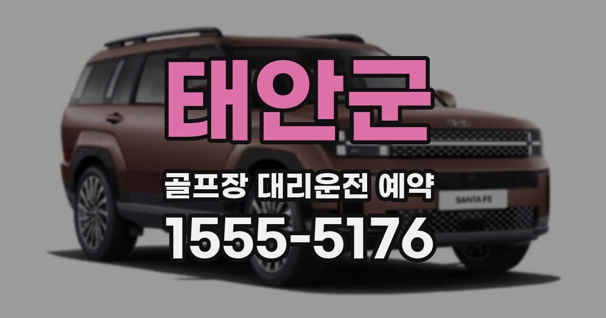 태안군 골프장 대리운전 예약