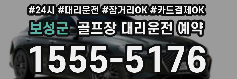 보성군 골프장 대리운전 예약