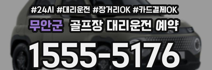 무안군 골프장 대리운전 예약