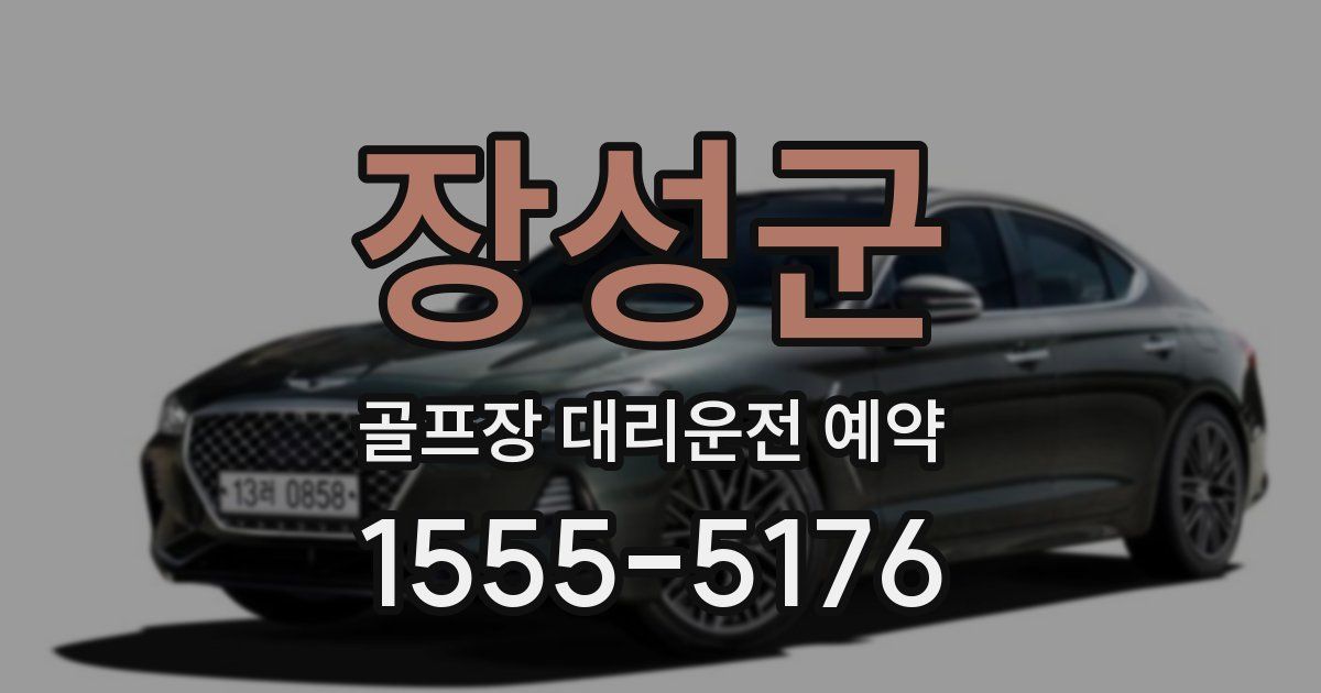 장성군 골프장 대리운전 예약