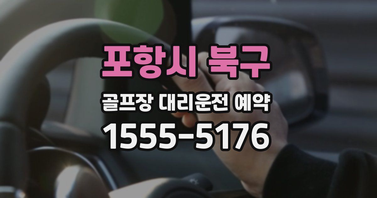 포항시 북구 골프장 대리운전 예약