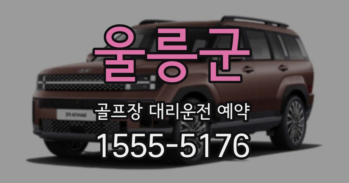 울릉군 골프장 대리운전 예약