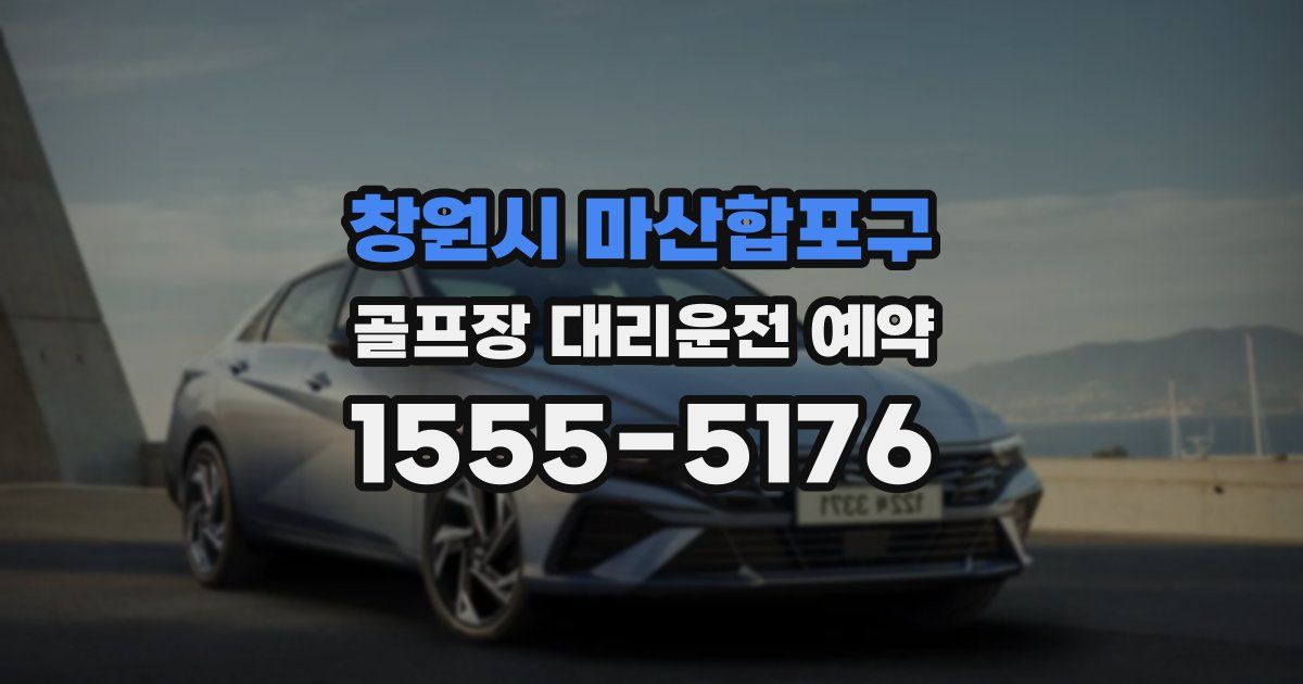 창원시 마산합포구 골프장 대리운전 예약