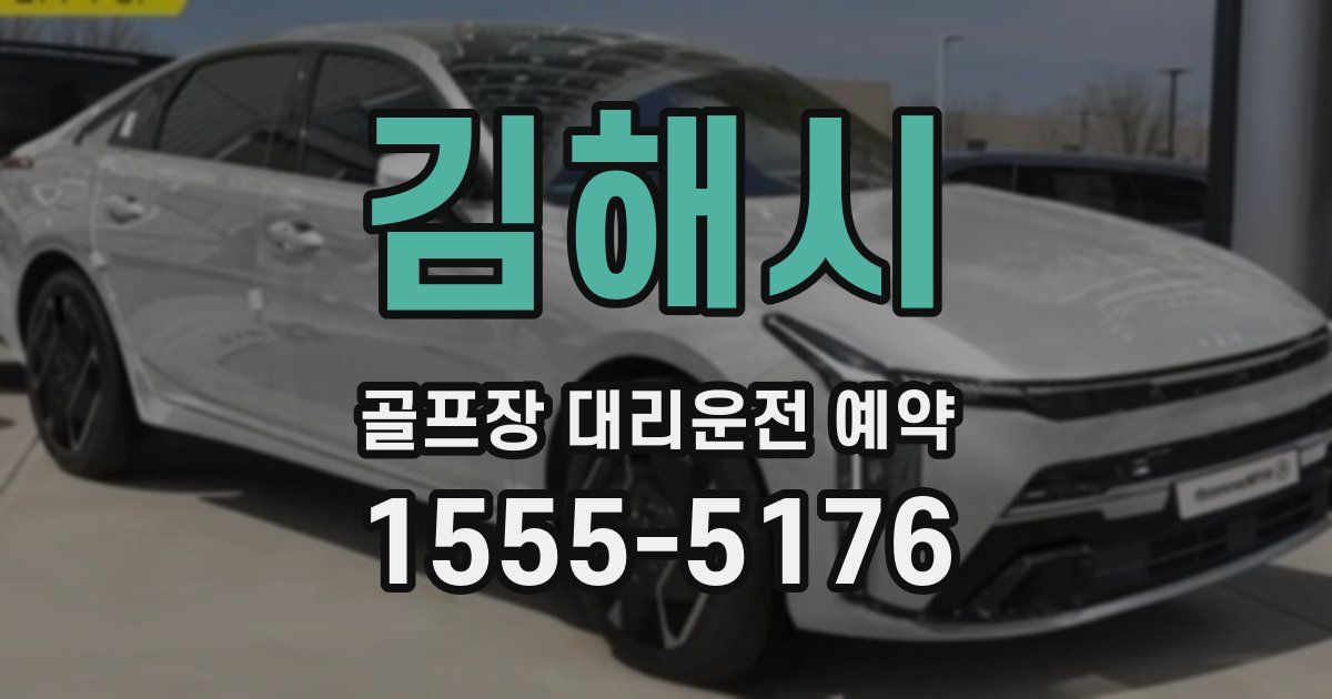 김해시 골프장 대리운전 예약