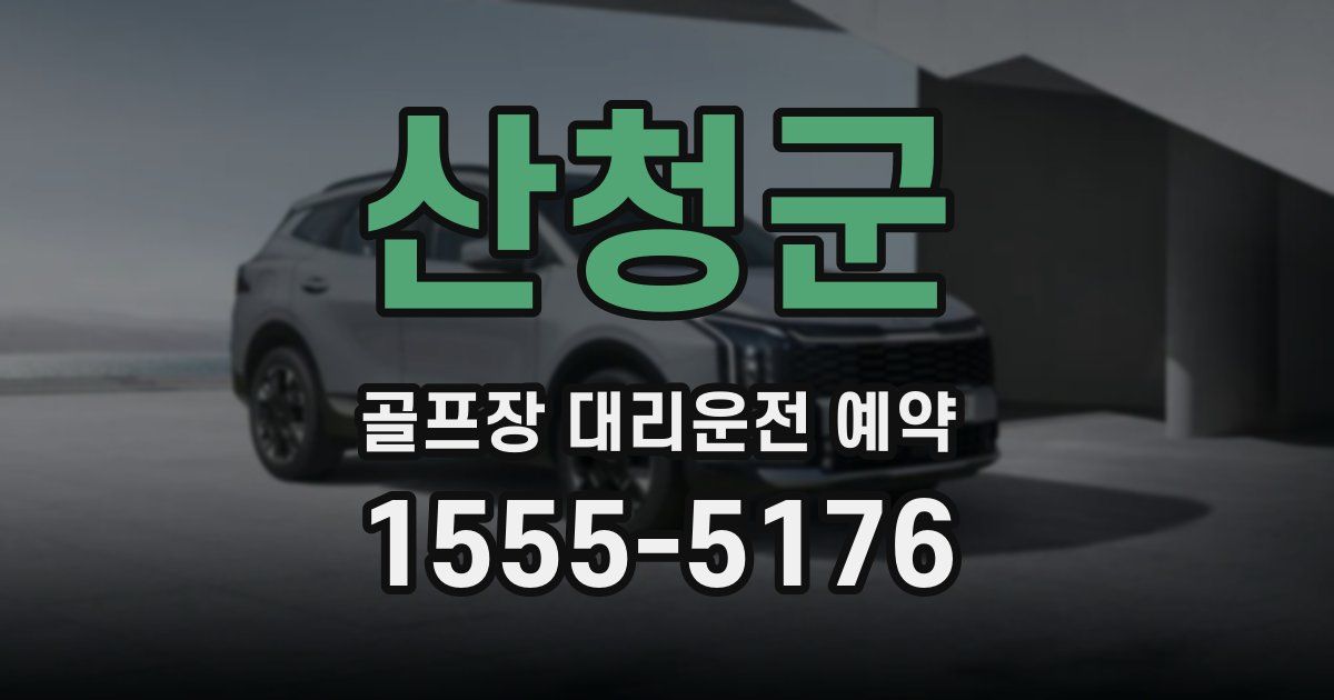 산청군 골프장 대리운전 예약