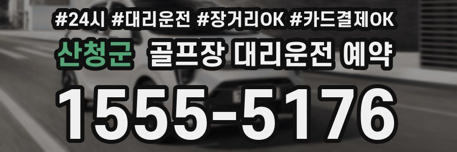 산청군 골프장 대리운전 예약