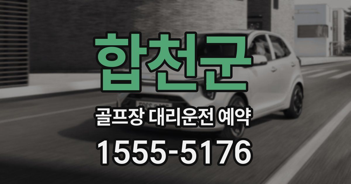 합천군 골프장 대리운전 예약