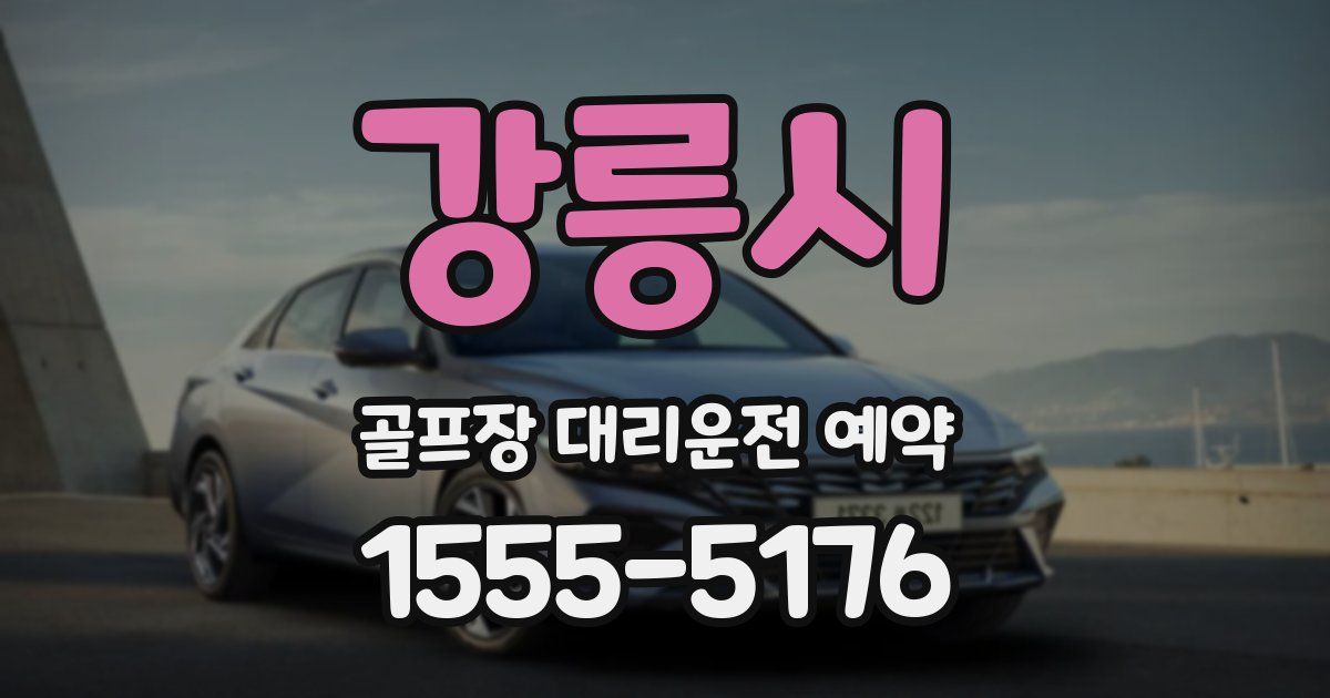강릉시 골프장 대리운전 예약