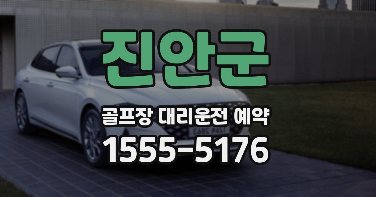 진안군 골프장 대리운전 예약