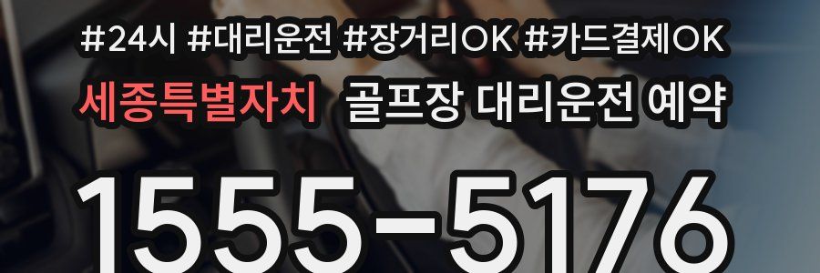 세종특별자치 골프장 대리운전 예약