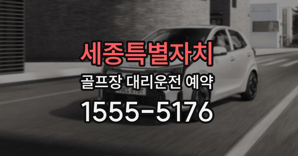 세종특별자치 골프장 대리운전 예약