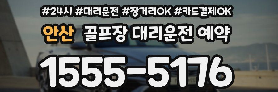 안산 골프장 대리운전 예약