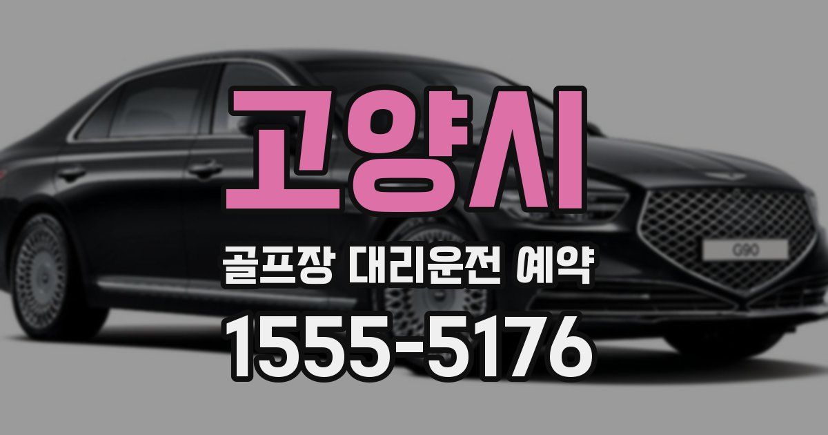 고양시 골프장 대리운전 예약