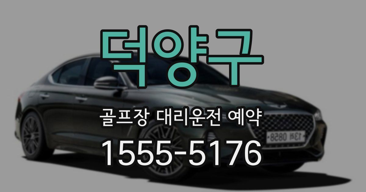 덕양구 골프장 대리운전 예약