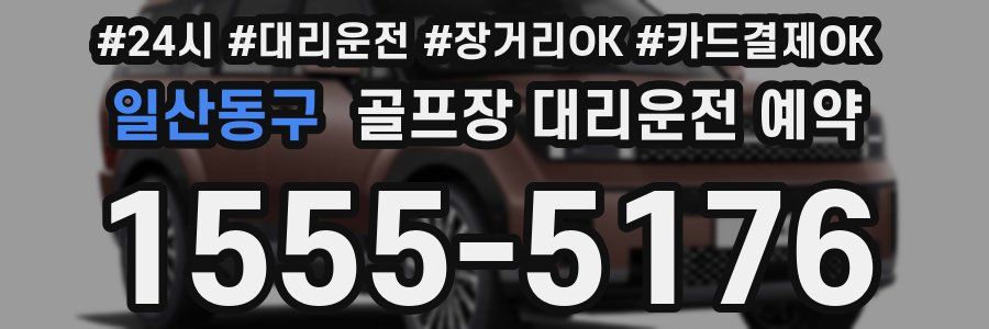 일산동구 골프장 대리운전 예약
