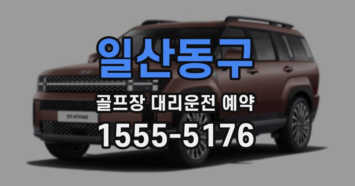 일산동구 골프장 대리운전 예약