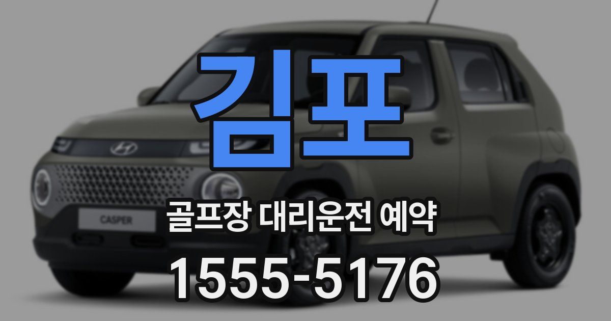 김포 골프장 대리운전 예약