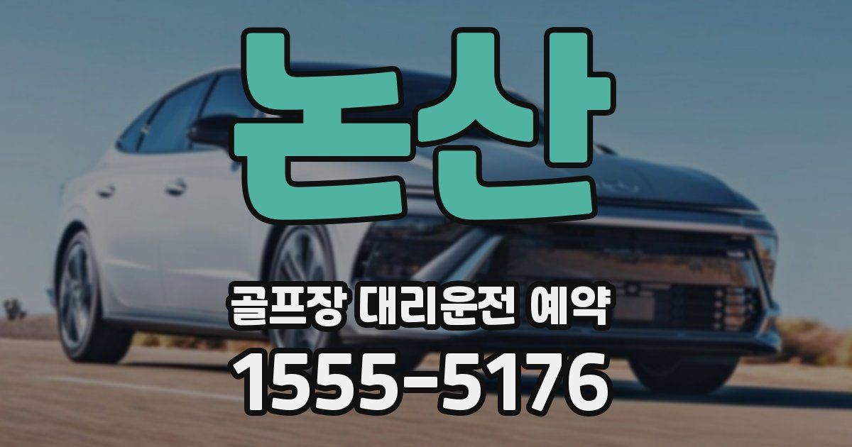논산 골프장 대리운전 예약