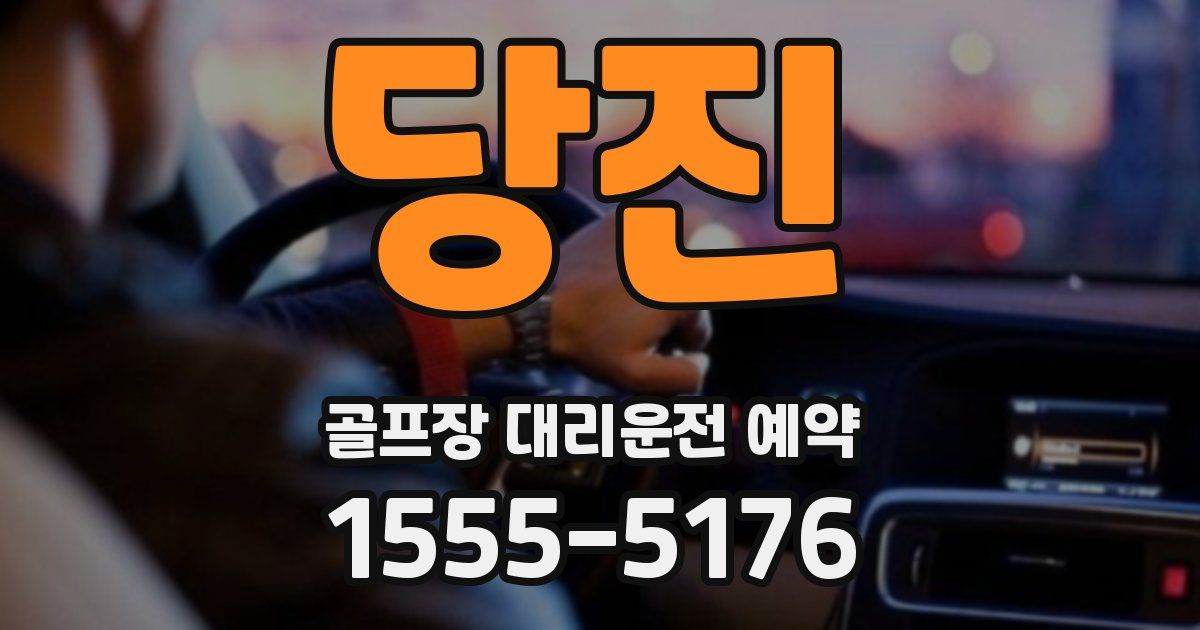 당진 골프장 대리운전 예약