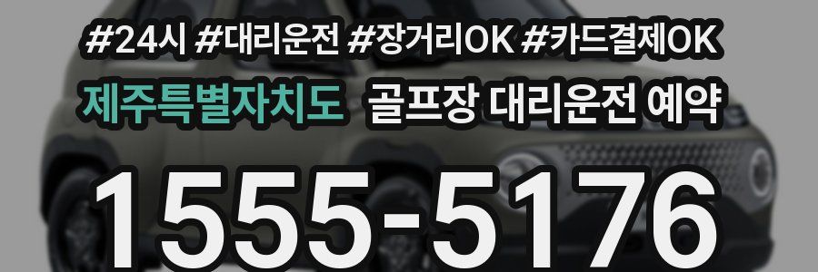 제주특별자치도 골프장 대리운전 예약