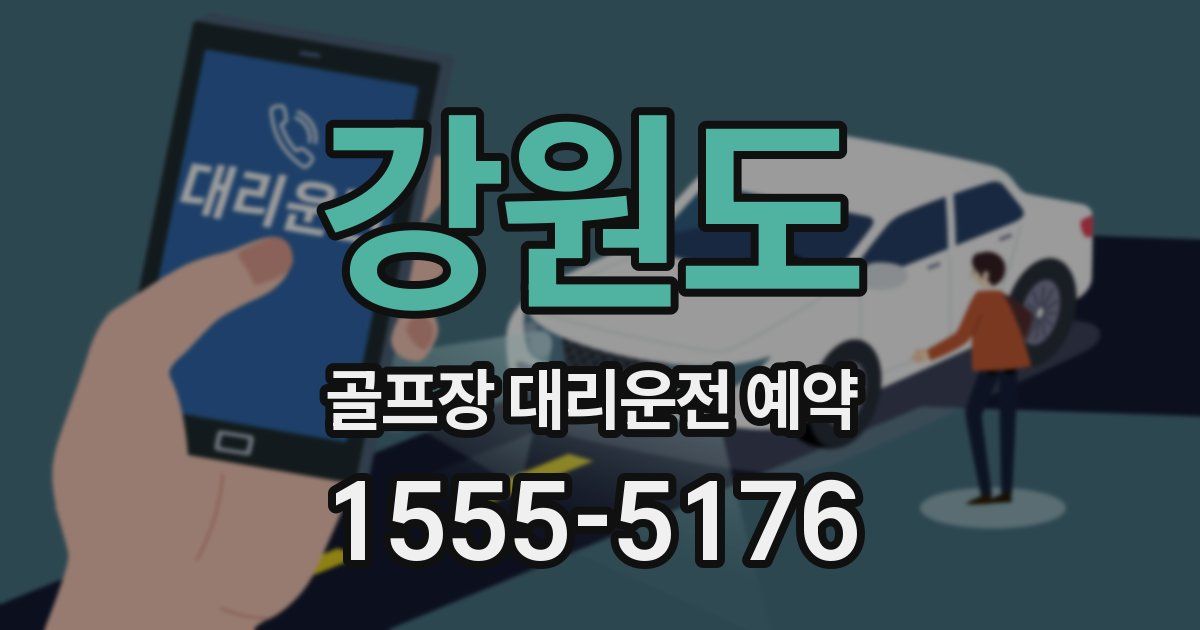 강원도 골프장 대리운전 예약