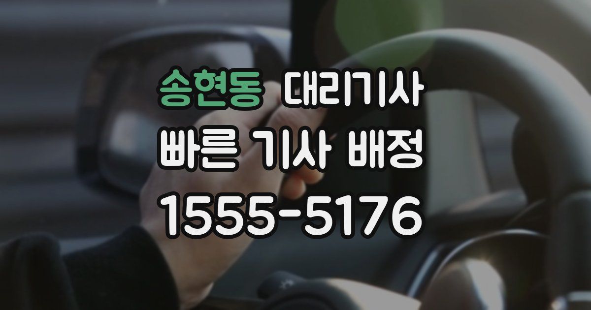 송현동 대리기사