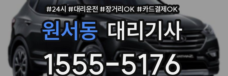 원서동 대리기사