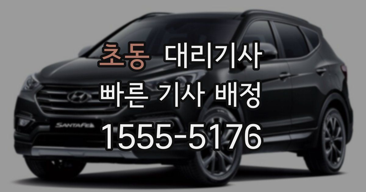 초동 대리기사