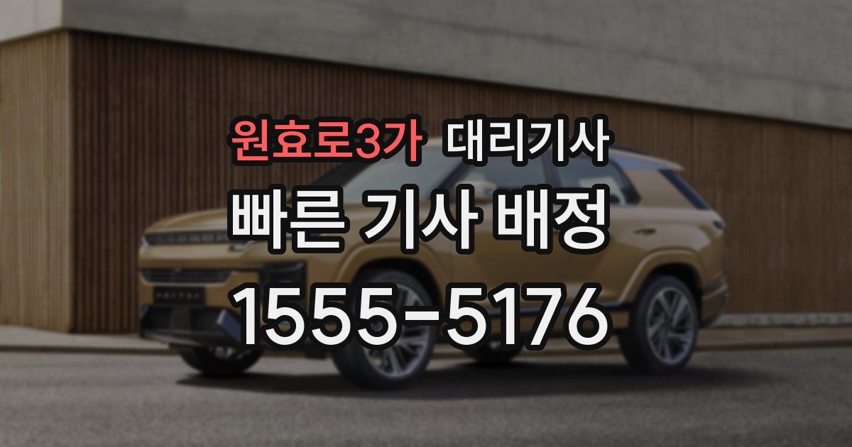 원효로3가 대리기사