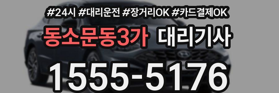 동소문동3가 대리기사