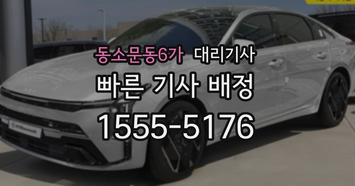 동소문동6가 대리기사