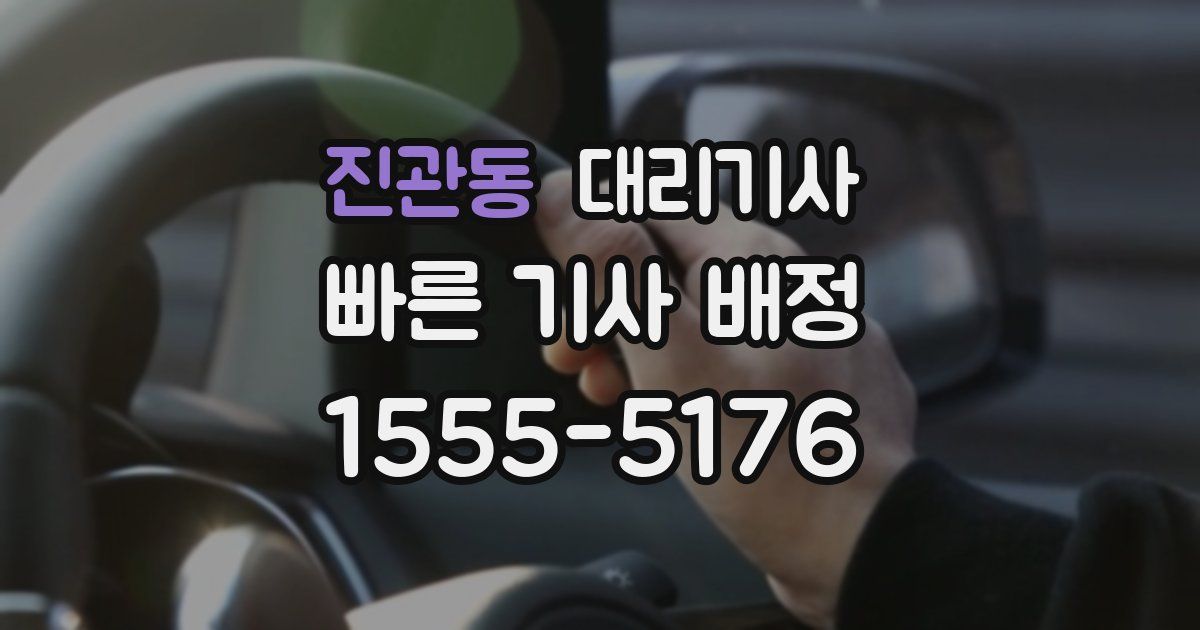 진관동 대리기사