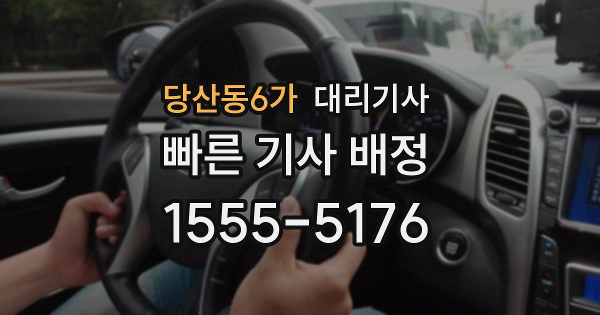 당산동6가 대리기사