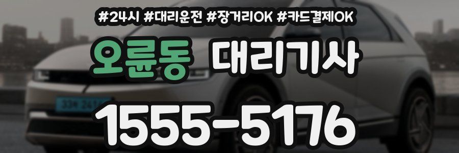 오륜동 대리기사