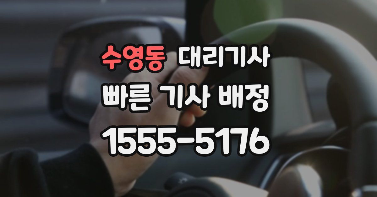수영동 대리기사