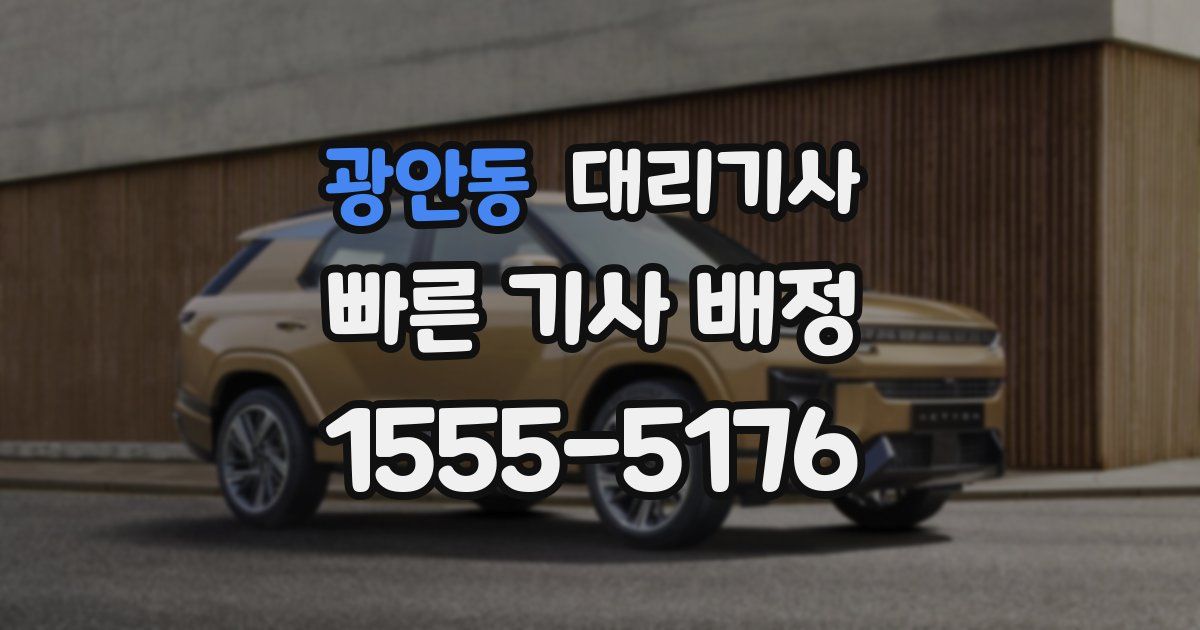 광안동 대리기사