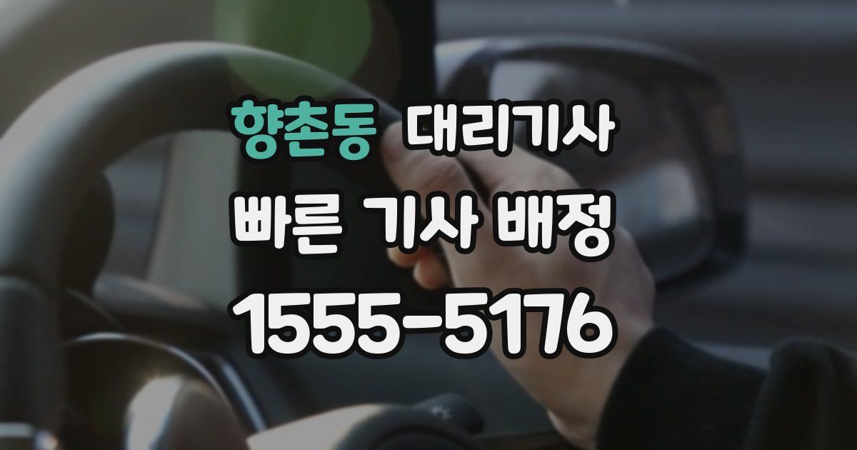 향촌동 대리기사