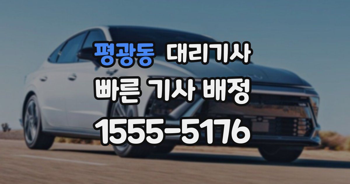 평광동 대리기사