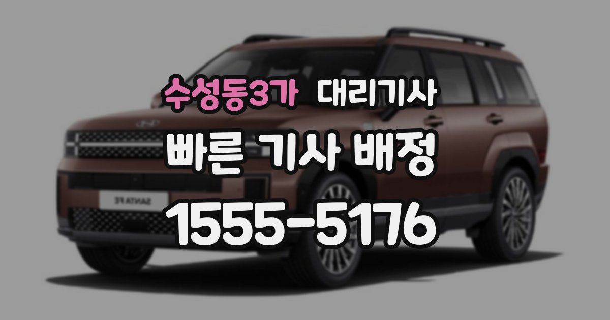 수성동3가 대리기사