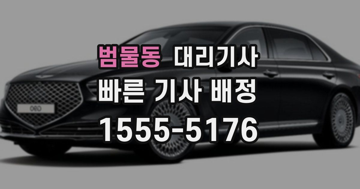범물동 대리기사