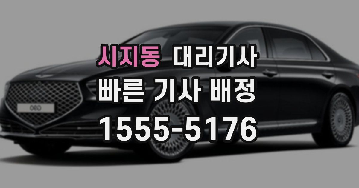 시지동 대리기사