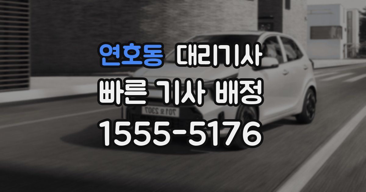 연호동 대리기사
