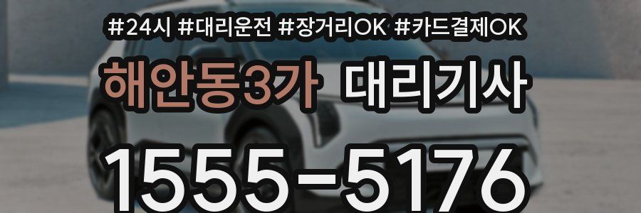 해안동3가 대리기사